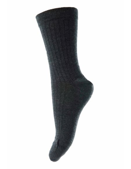 MP WOOL RIB SOCKS GRIS