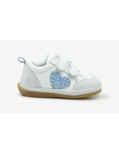 BENJIE MYRTILLE CŒUR WHITE BLUE