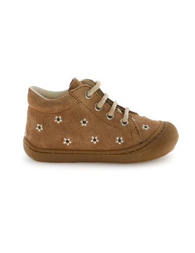 NATURINO COCOON EMBR. DAISIES COGNAC