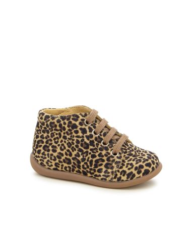 POM D'API STAND UP BOTTINE LEOPARD