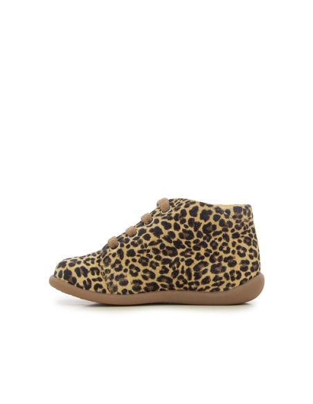 POM D'API STAND UP BOTTINE LEOPARD