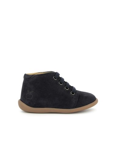 POM D'API STAND UP BOTTINE NUBUCK BLEU H