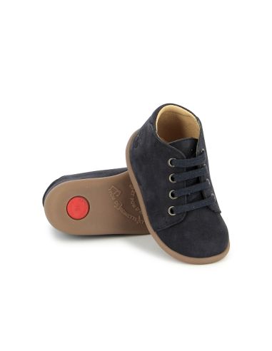 POM D'API STAND UP BOTTINE NUBUCK BLUE H