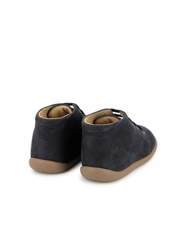 POM D'API STAND UP BOTTINE NUBUCK BLUE H