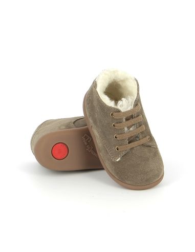 POM D'API STAND UP DERBY FUR TAUPE