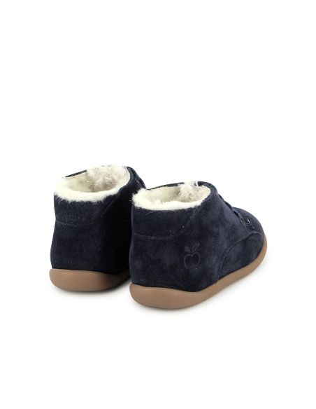 POM D'API STAND UP DERBY FUR BLEU POM D'API STAND UP DERBY FUR BLEU