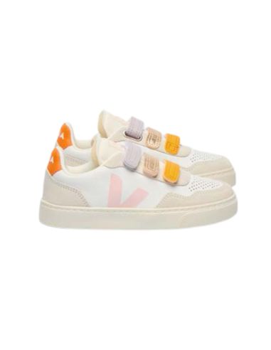 VEJA V90 BLANC ORANGE ROSE