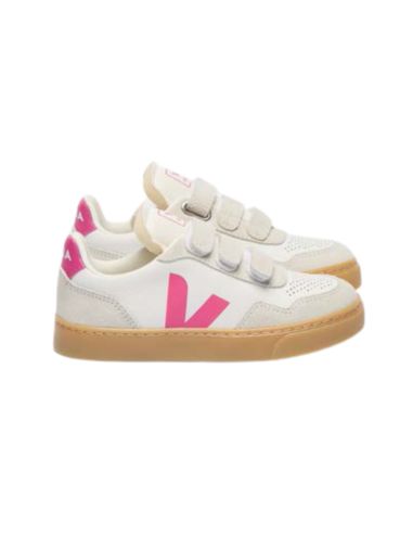 VEJA V90 BLANC FUCHSIA