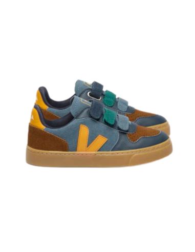 VEJA V10 BLEU MARRON