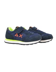 SUN 68 BOY'S TOM FLUO KID (LOGO ORANGE) BLAUW 2