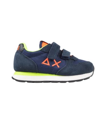 SUN 68 BOY'S TOM FLUO BABY (LOGO ORANGE) BLEU
