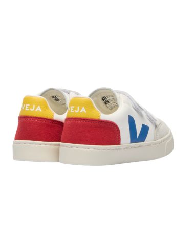 VEJA V12 BLANC BLEU JAUNE
