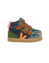 VEJA V10 MID BLEU COGNAC