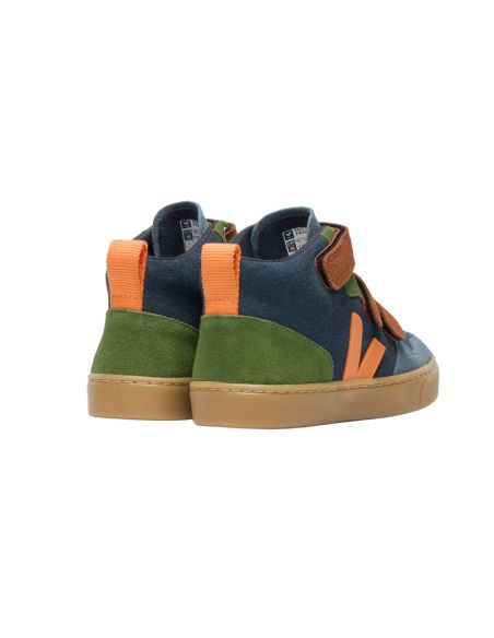 VEJA V10 MID BLAUW COGNAC