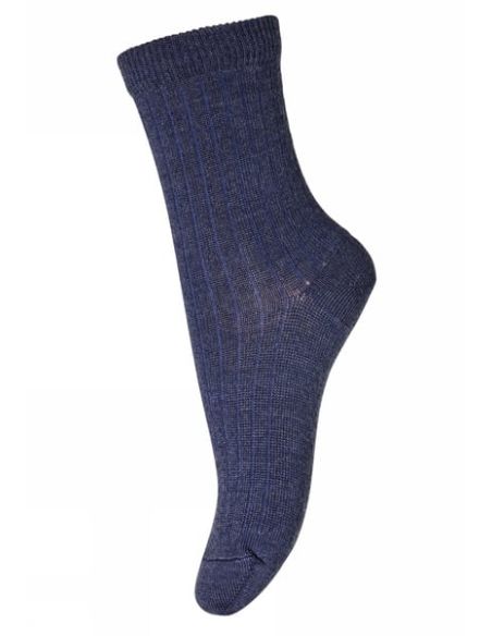 MP WOOL RIB SOCKS DENIM
