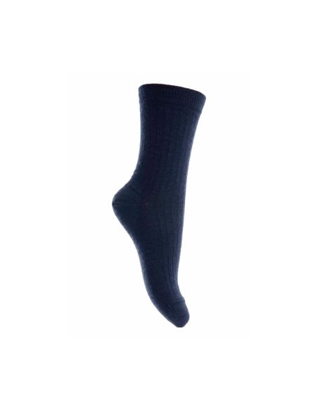 MP WOOL RIB SOCKS BLEU