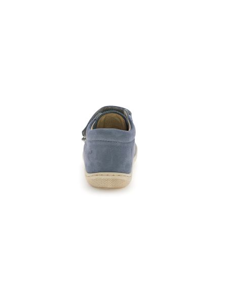 NATURINO COCOON VL SA NUBUCK BLEU