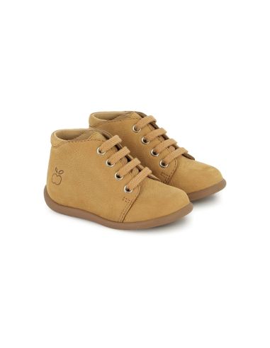 POM D'API STAND UP BOTTINE NUBUCK COGNAC E