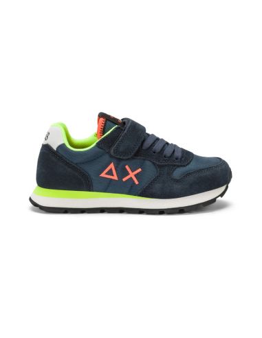 SUN 68 BOY'S TOM FLUO KID (LOGO ORANGE) BLEU e26