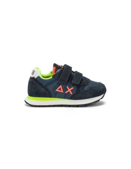 SUN 68 BOY'S TOM FLUO BABY (LOGO ORANGE) BLEU e26