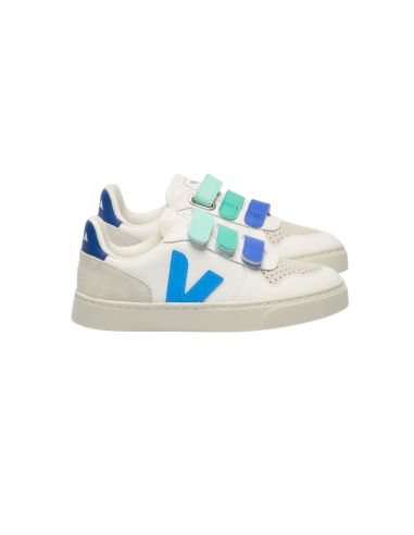 VEJA V10 BLANC ROY BLEU