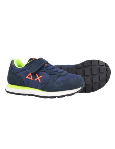 SUN 68 BOY'S TOM FLUO KID (LOGO ORANGE) BLEU e26