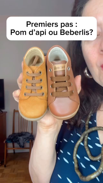 Aujourd’hui je vous présente deux modèles parfaits pour les premiers pas de vos enfants 👣.\n\nLe premier est signé Pom d’Api, une marque française...